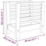 Porte-revues 40x26,5x38,5 cm Bois massif de noyer