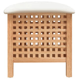 Tabouret de salle de bain 48x47,5x52 cm Bois massif de noyer