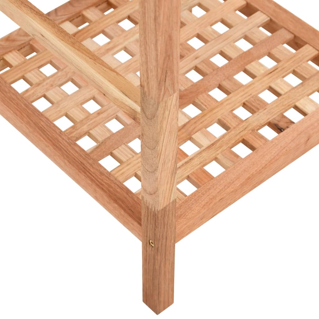 Étagère de salle de bain 35,5x35,5x112,5cm Bois massif de noyer