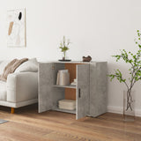 Concrete Grey Sideboard 80x33x70 cm Engineered Wood