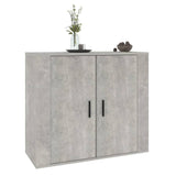 Concrete Grey Sideboard 80x33x70 cm Engineered Wood