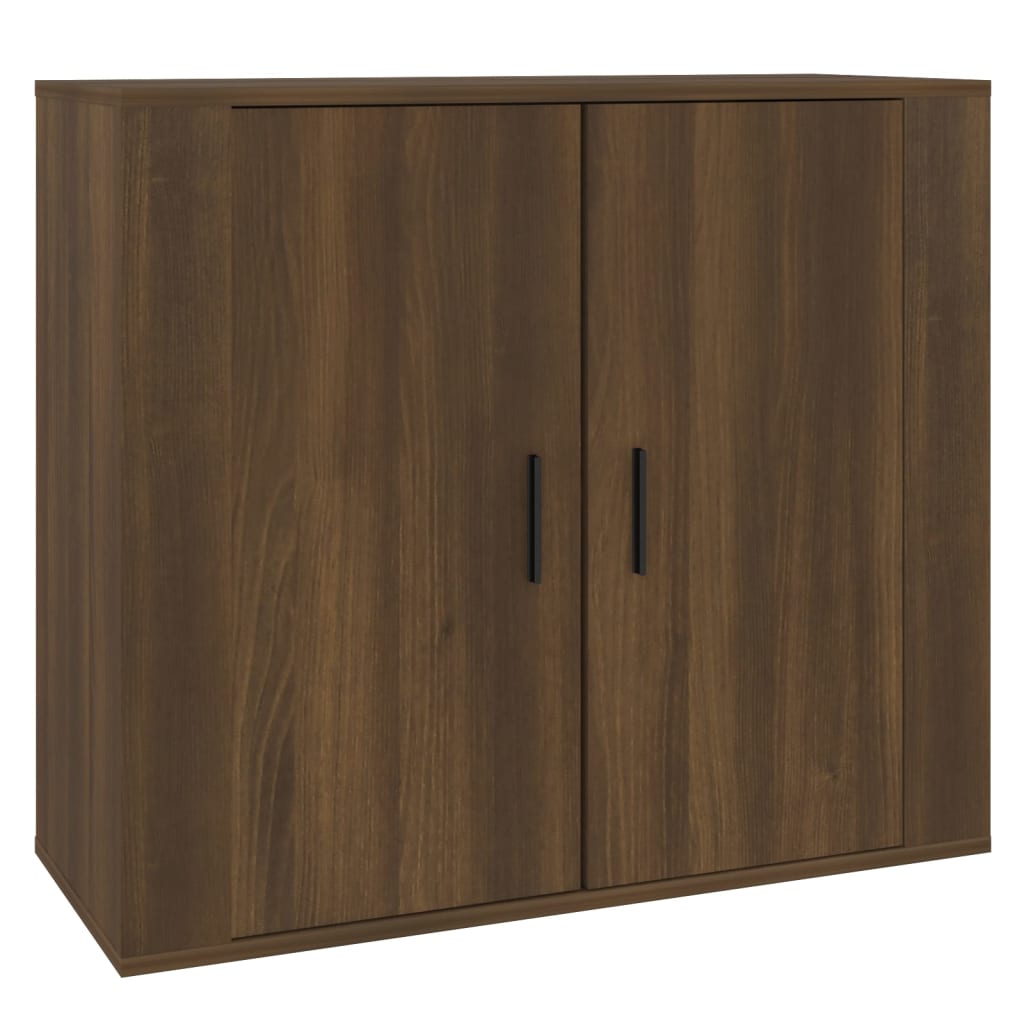 Sideboard Brown Oak 80x33x70 cm Engineered wood