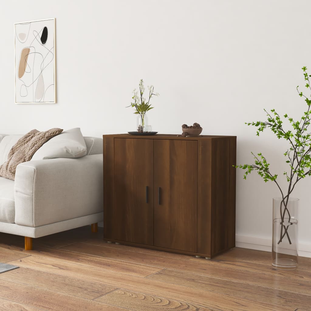 Sideboard Brown Oak 80x33x70 cm Engineered wood