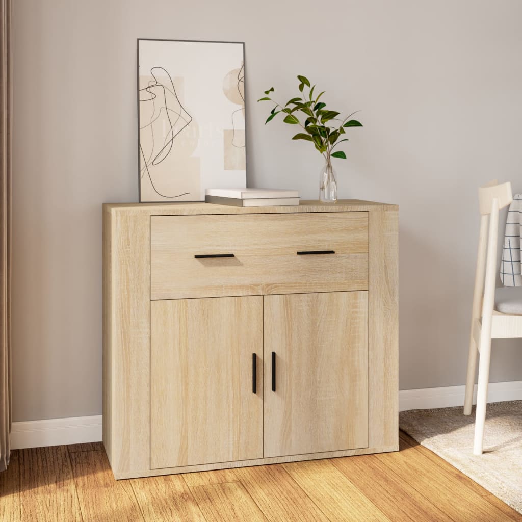 Sideboard Sonoma oak 80x33x70 cm Engineered wood