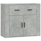 Concrete Grey Sideboard 80x33x70 cm Engineered Wood