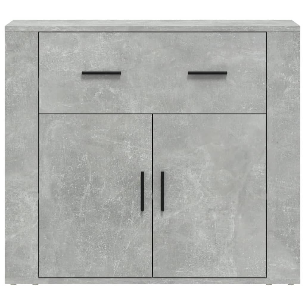 Concrete Grey Sideboard 80x33x70 cm Engineered Wood