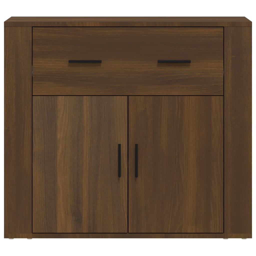 Buffet Chêne marron 80x33x70 cm Bois d'ingénierie