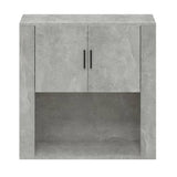 Armoire murale Gris béton 80x33x80 cm Bois d'ingénierie