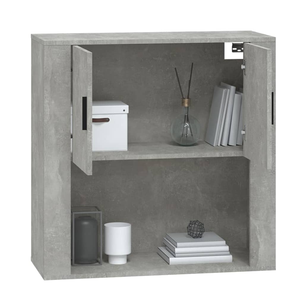 Concrete Grey Wall Cabinet 80x33x80 cm Engineered Wood