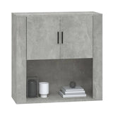 Armoire murale Gris béton 80x33x80 cm Bois d'ingénierie