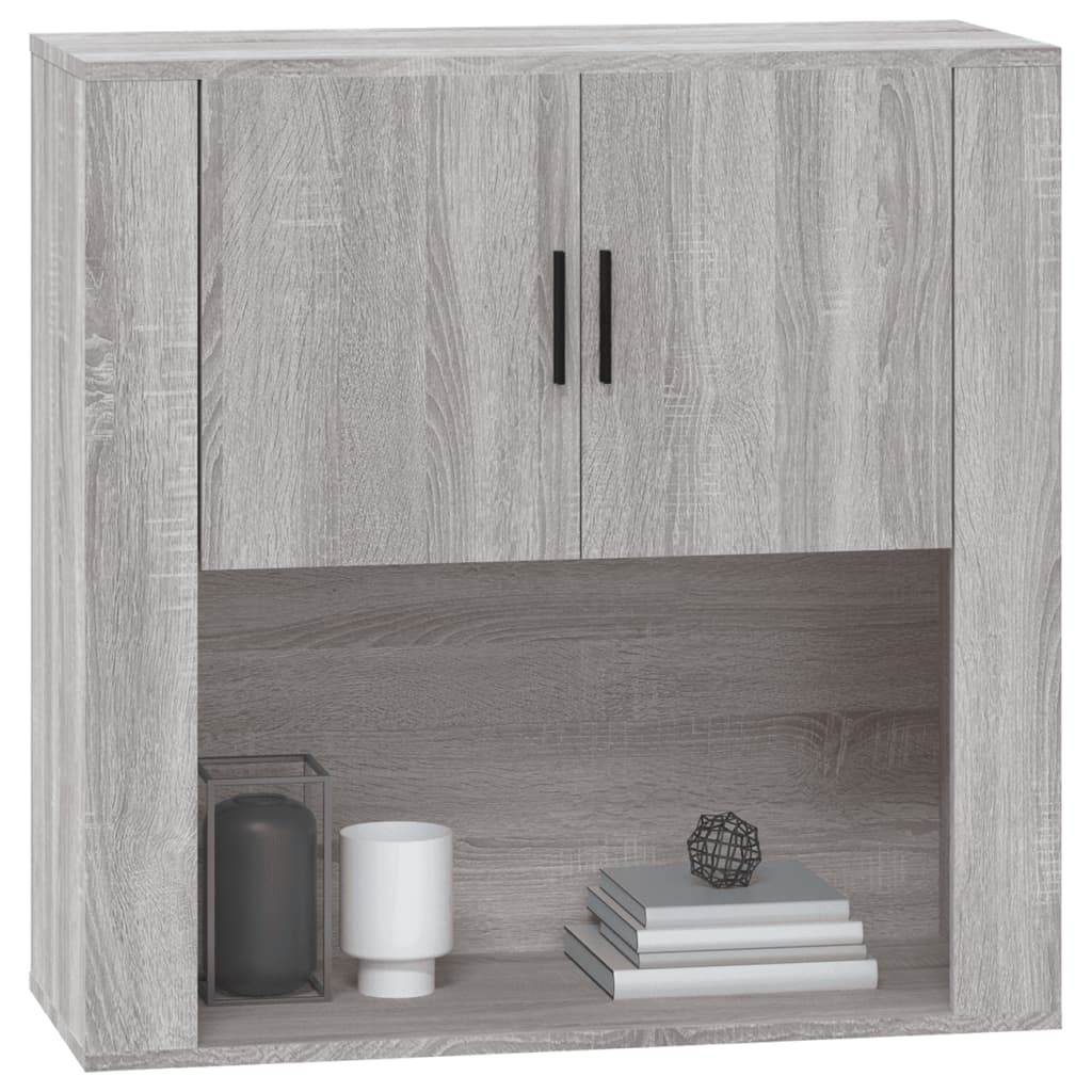 Armoire murale Sonoma gris 80x33x80 cm Bois d'ingénierie