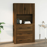 Armoire murale Chêne marron 80x33x80 cm Bois d'ingénierie