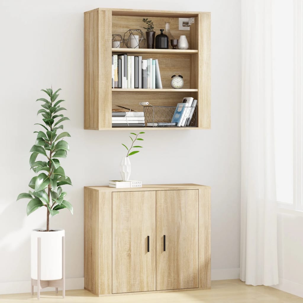 Armoire murale Chêne sonoma 80x33x80 cm Bois d'ingénierie