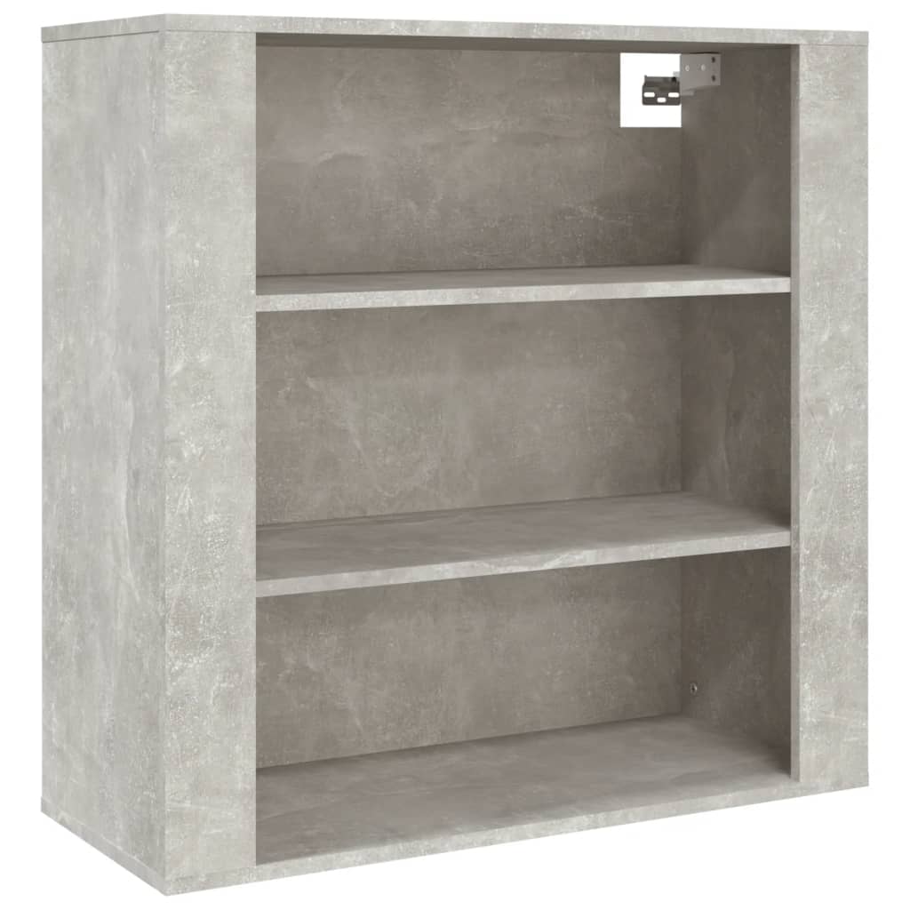 Armoire murale Gris béton 80x33x80 cm Bois d'ingénierie