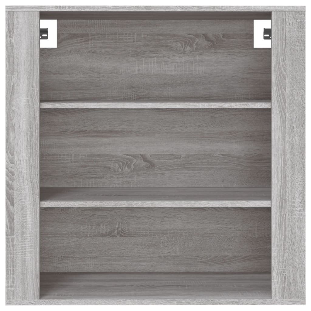 Sonoma grauer Wandschrank 80x33x80 cm Holzwerkstoff