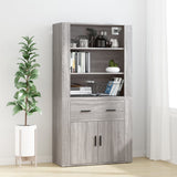 Armoire murale Sonoma gris 80x33x80 cm Bois d'ingénierie