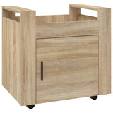 Chariot de bureau Chêne sonoma 60x45x60 cm Bois d'ingénierie