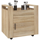 Chariot de bureau Chêne sonoma 60x45x60 cm Bois d'ingénierie