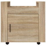 Office trolley Sonoma oak 60x45x60 cm Engineered wood