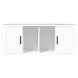 TV cabinet Glossy white 100x35x40 cm Engineered wood