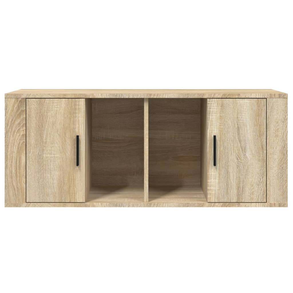 Meuble TV Chêne sonoma 100x35x40 cm Bois d'ingénierie