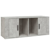 Meuble TV Gris béton 100x35x40 cm Bois d'ingénierie