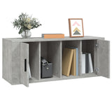 Meuble TV Gris béton 100x35x40 cm Bois d'ingénierie