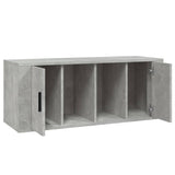 Meuble TV Gris béton 100x35x40 cm Bois d'ingénierie