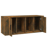 Meuble TV Chêne fumé 100x35x40 cm Bois d'ingénierie