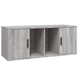 Meuble TV Sonoma gris 100x35x40 cm Bois d'ingénierie