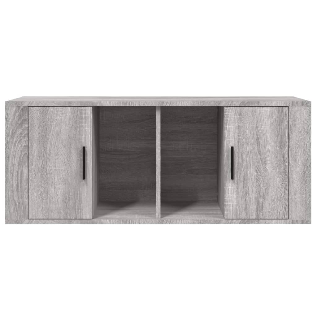 Meuble TV Sonoma gris 100x35x40 cm Bois d'ingénierie