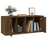 Meuble TV Chêne marron 100x35x40 cm Bois d'ingénierie