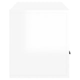 Meuble TV Blanc brillant 100x35x40 cm Bois d'ingénierie