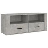 Concrete Grey TV Cabinet 100x35x40 cm Engineered Wood