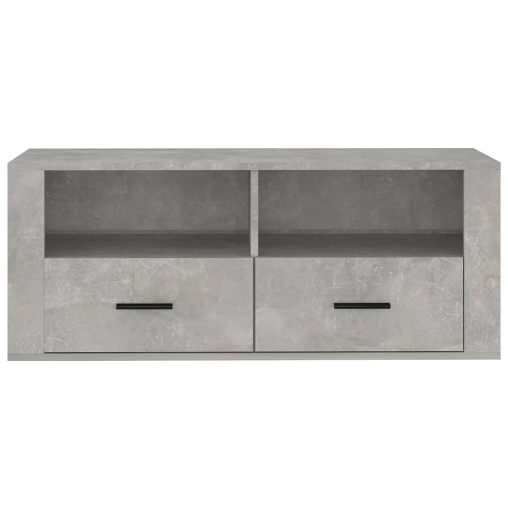 Concrete Grey TV Cabinet 100x35x40 cm Engineered Wood