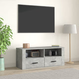 Concrete Grey TV Cabinet 100x35x40 cm Engineered Wood