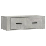 Concrete Grey 80x36x25 cm Wall-mounted TV Cabinet Engineered Wood