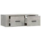 Concrete Grey 80x36x25 cm Wall-mounted TV Cabinet Engineered Wood