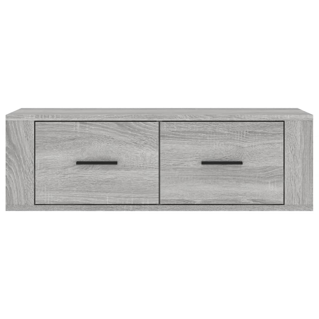 Armoire TV suspendue Sonoma gris 80x36x25 cm Bois d'ingénierie