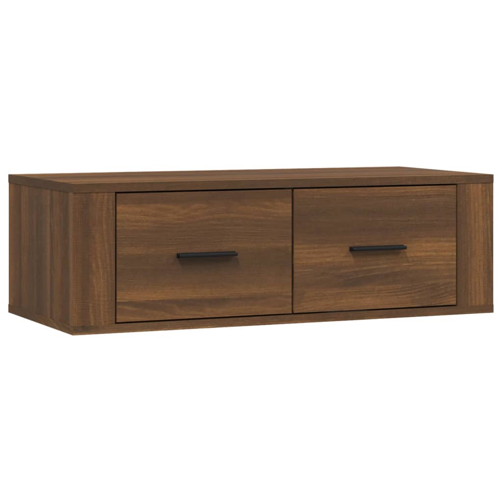 Armoire TV suspendue Chêne marron 80x36x25 cm Bois d'ingénierie