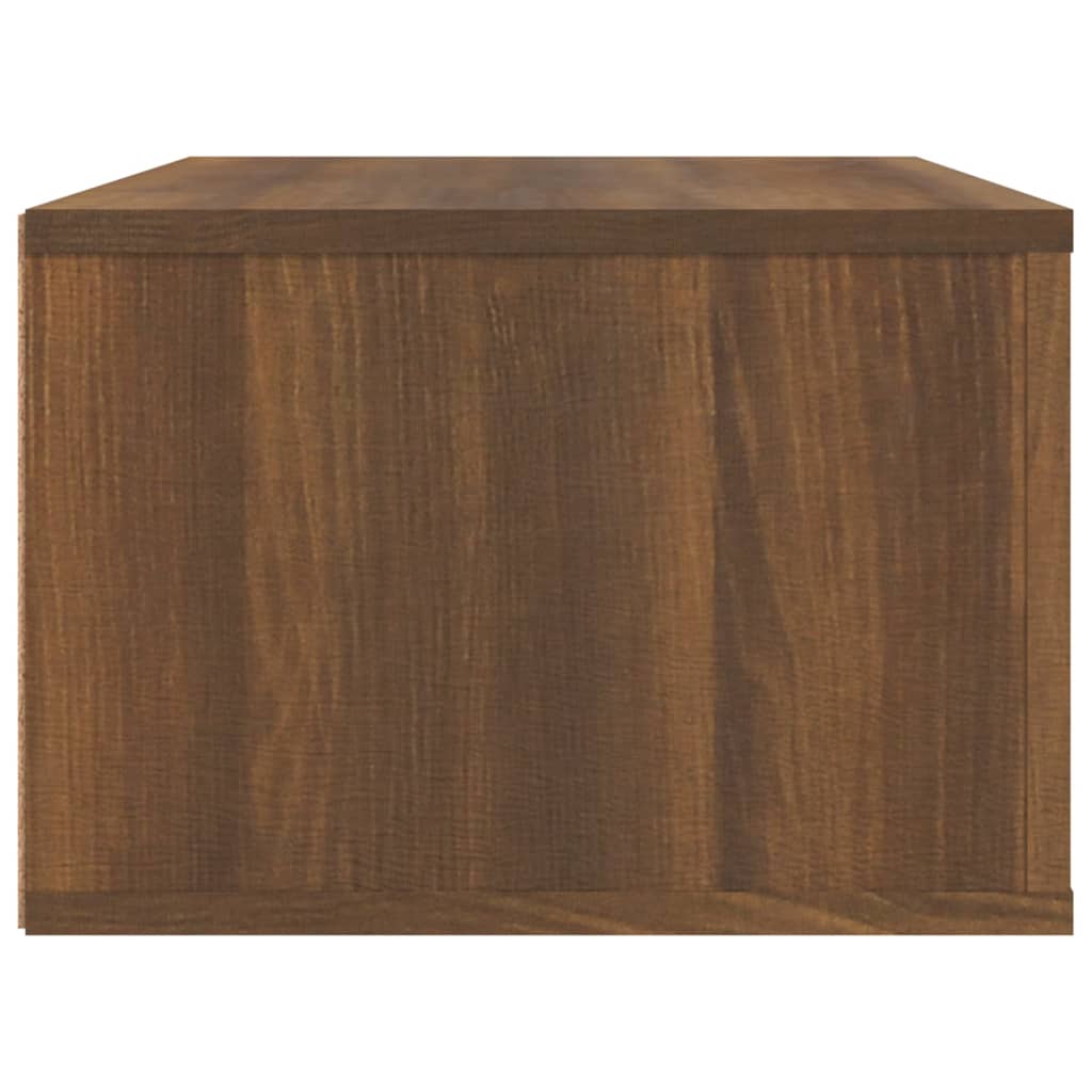 Armoire TV suspendue Chêne marron 80x36x25 cm Bois d'ingénierie