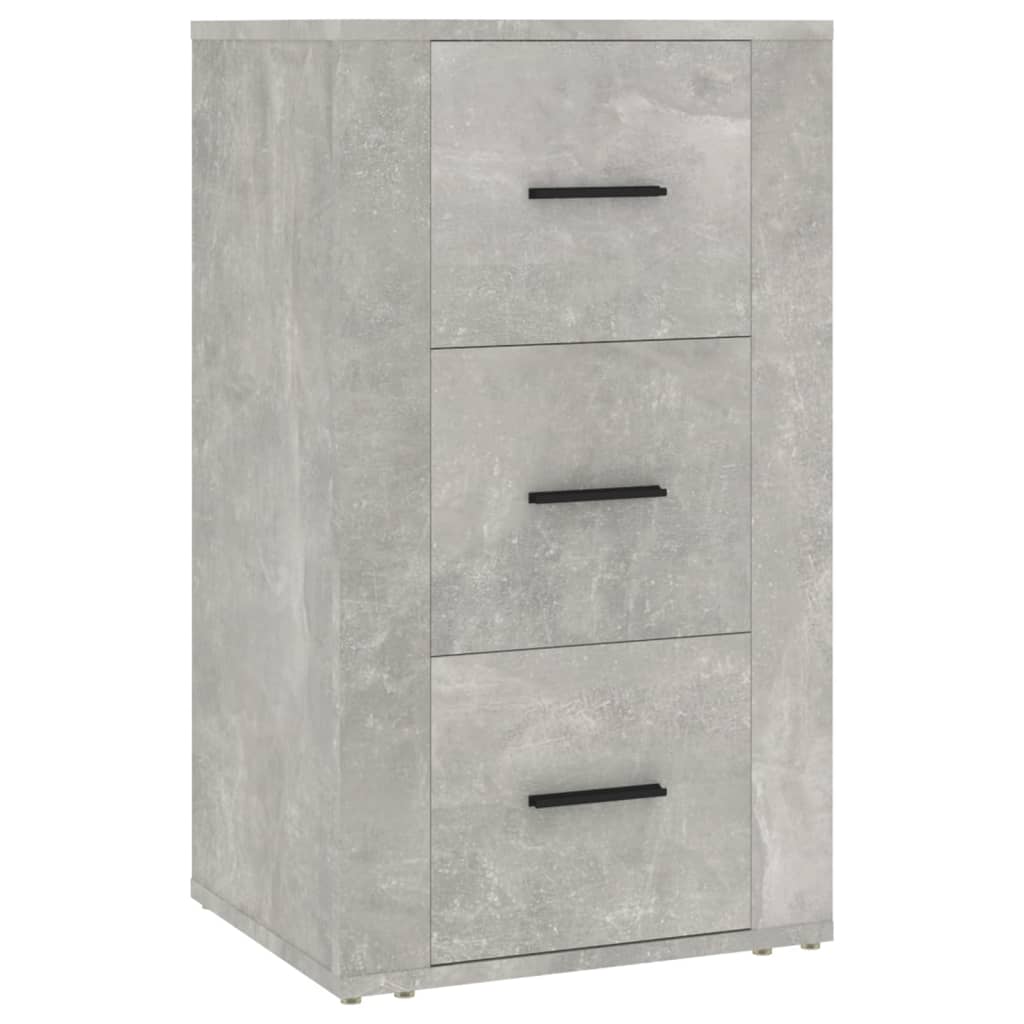 Buffet Gris béton 40x33x70 cm Bois d'ingénierie