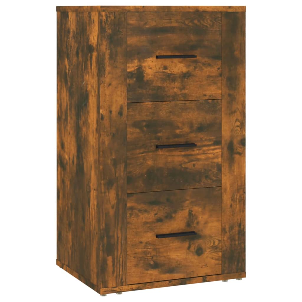 Buffet Chêne fumé 40x33x70 cm Bois d'ingénierie