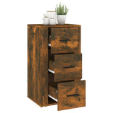 Buffet Chêne fumé 40x33x70 cm Bois d'ingénierie