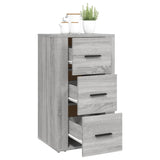 Sonoma graues Sideboard 40x33x70 cm Holzwerkstoff