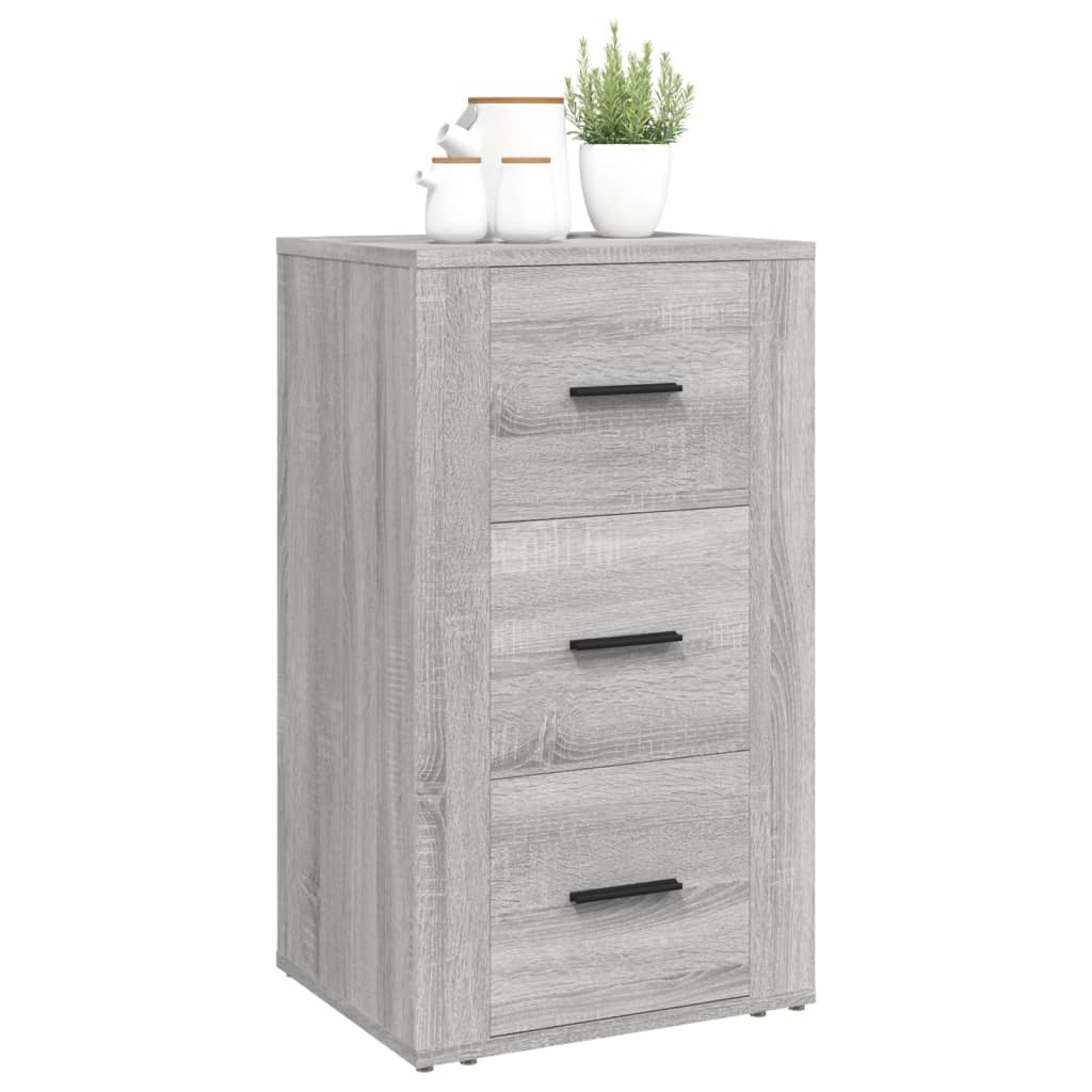 Sonoma graues Sideboard 40x33x70 cm Holzwerkstoff