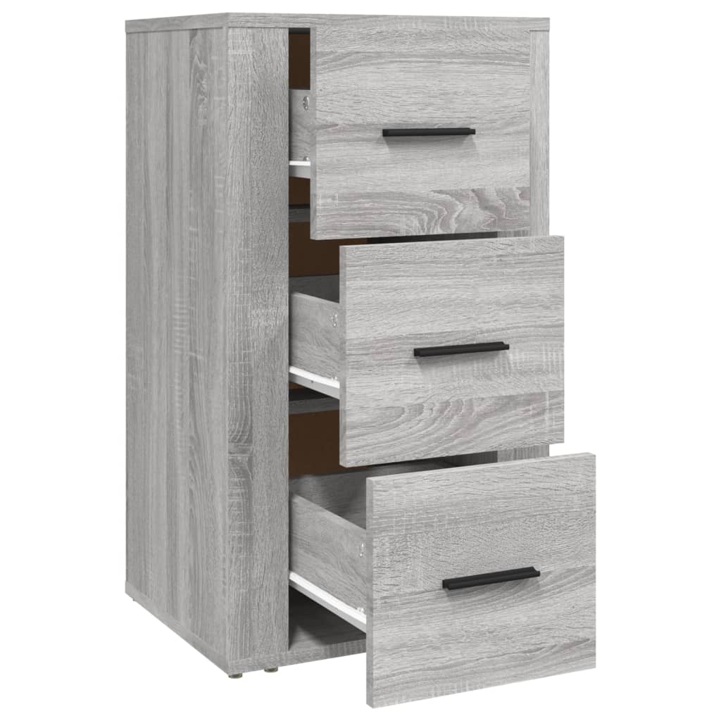 Sonoma graues Sideboard 40x33x70 cm Holzwerkstoff