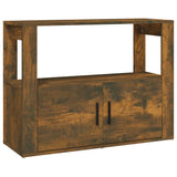 Buffet Chêne fumé 80x30x60 cm Bois d'ingénierie