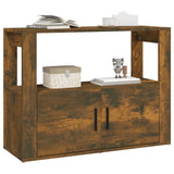 Buffet Chêne fumé 80x30x60 cm Bois d'ingénierie