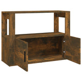 Buffet Chêne fumé 80x30x60 cm Bois d'ingénierie